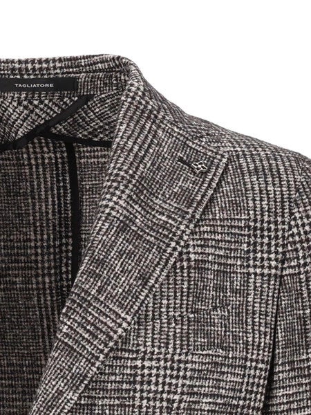 Blazer Principe di Galles in alpaca