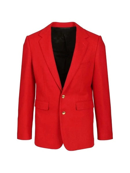 Blazer sartoriale in flanella di lana
