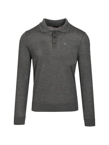 Polo in lana e seta
