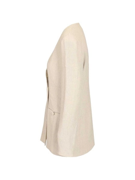 Blazer in misto lino