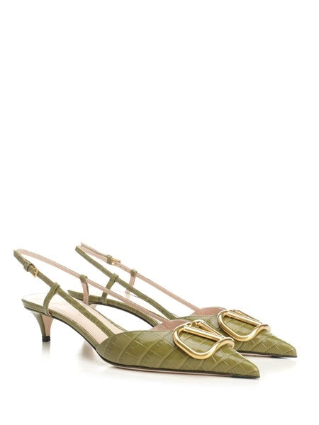 Slingback VLogo Signature in pelle