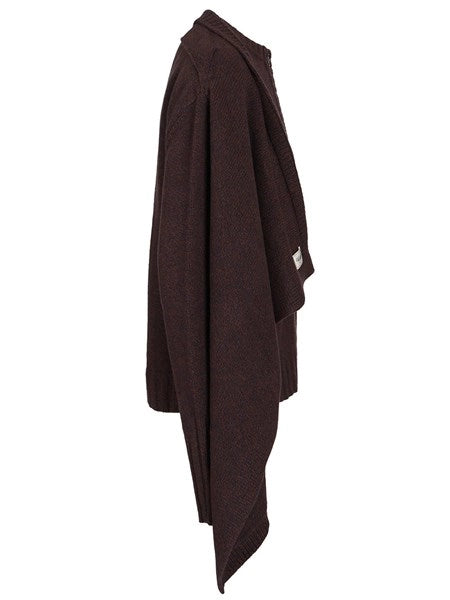Cardigan con dettagli drappeggiati