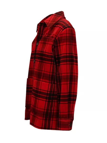 Giacca tartan in velluto