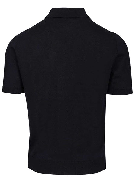 Polo in seta e cashmere