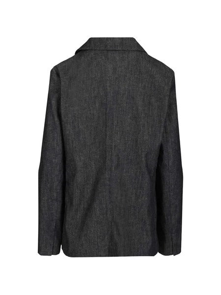 Giacca in denim stretch "Leone"