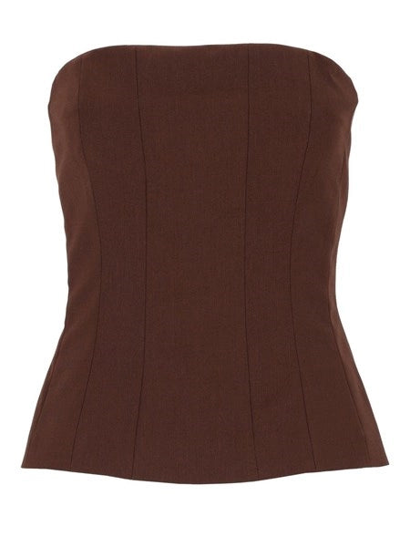 Top bustier in frescolana
