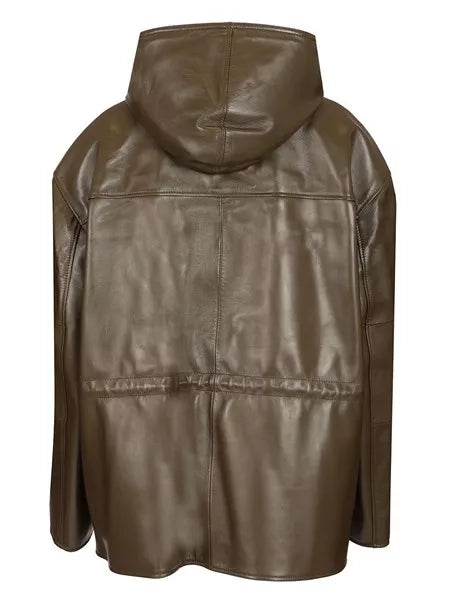 Parka in pelle di agnello