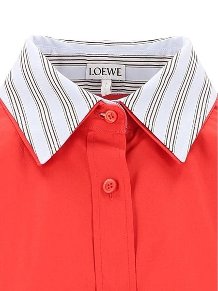 Mini abito camicia in popeline