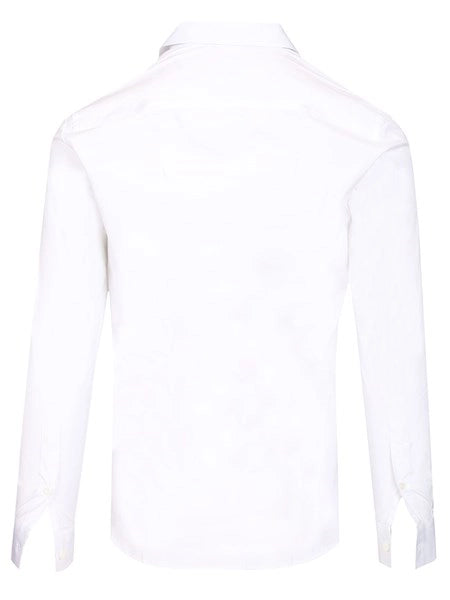 Camicia slim fit in cotone elasticizzato