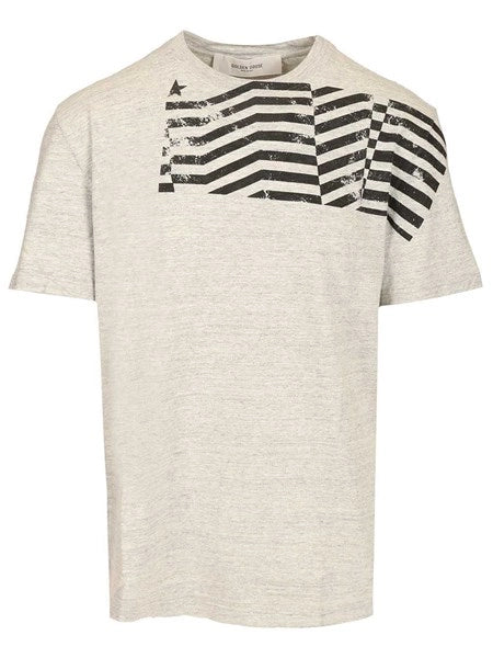 T-shirt con stampa a bandiera
