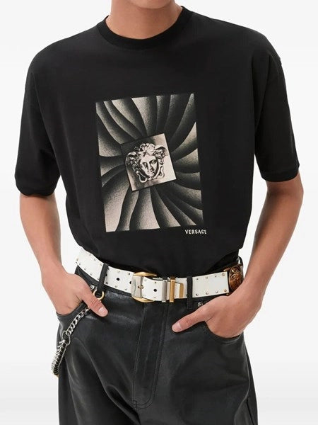 T-shirt regular in jersey di cotone con stampa
