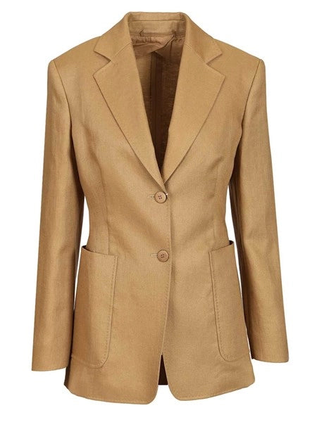 Blazer monopetto in lino