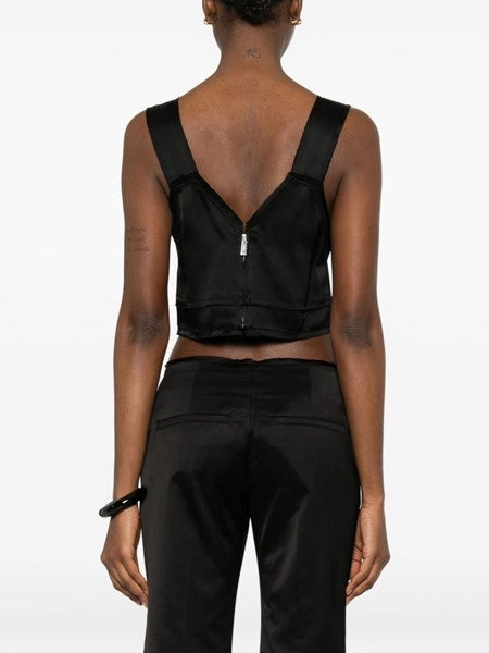 Crop top in satin