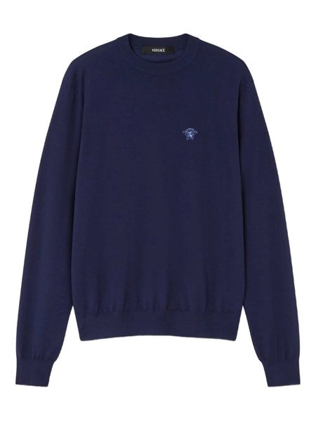 Maglia "Medusa" in lana e seta e cashmere