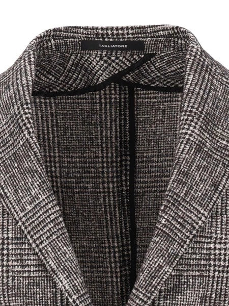 Blazer Principe di Galles in alpaca