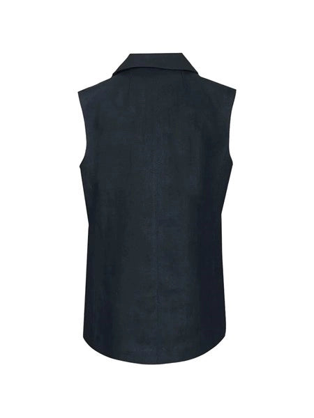 Gilet in stuoia di lino
