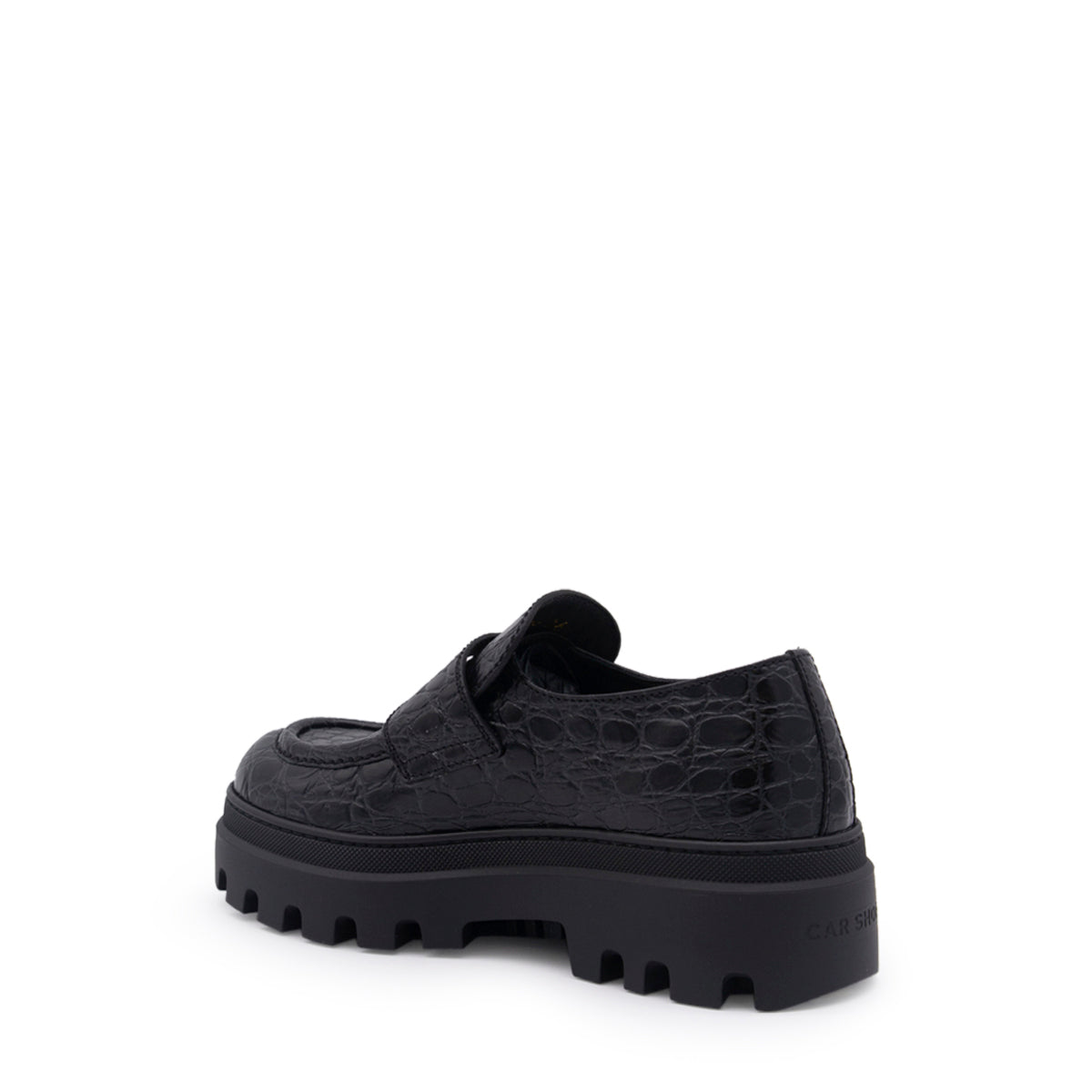 BLACK LEATHER LOAFERS
