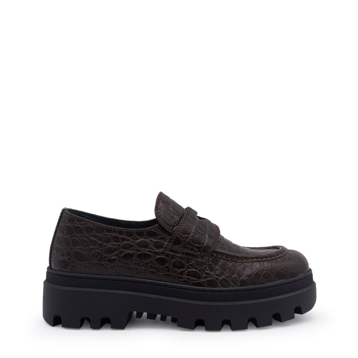 DARK BROWN LEATHER LOAFERS