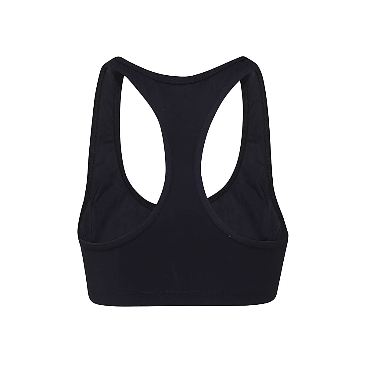 BLACK STRETCH ICON BAND SPORTS BRA