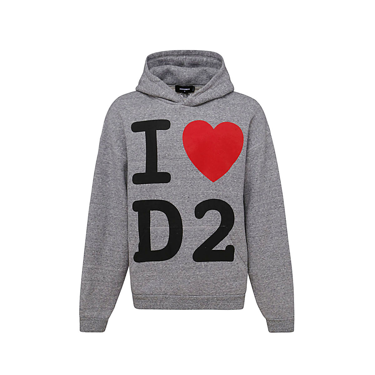 GREY COTTON BLEND HOODIE