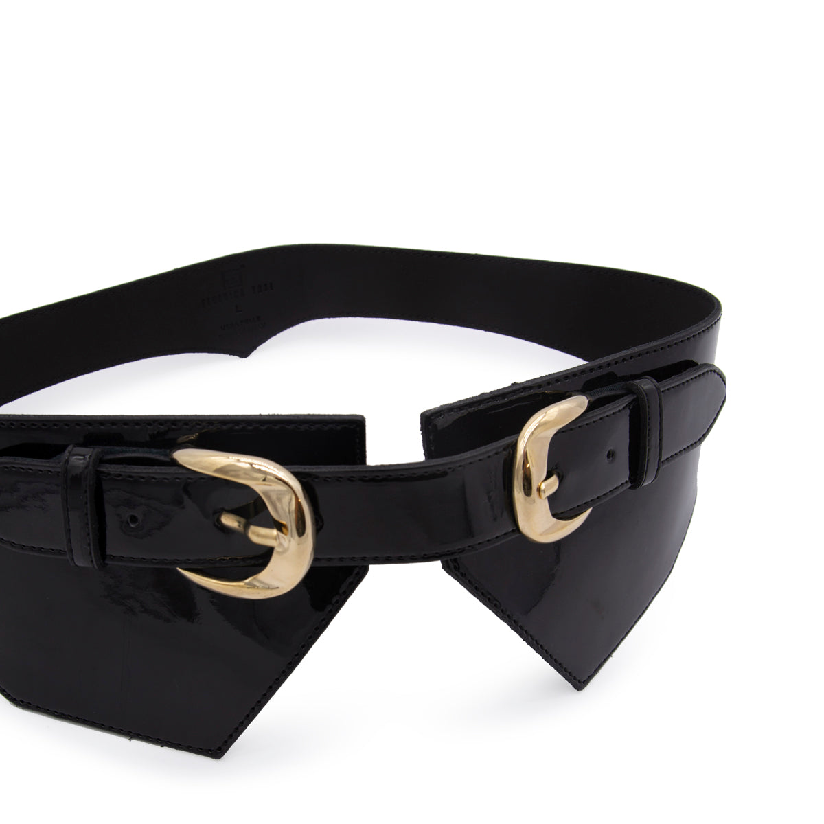 BLACK LEATHER BELT