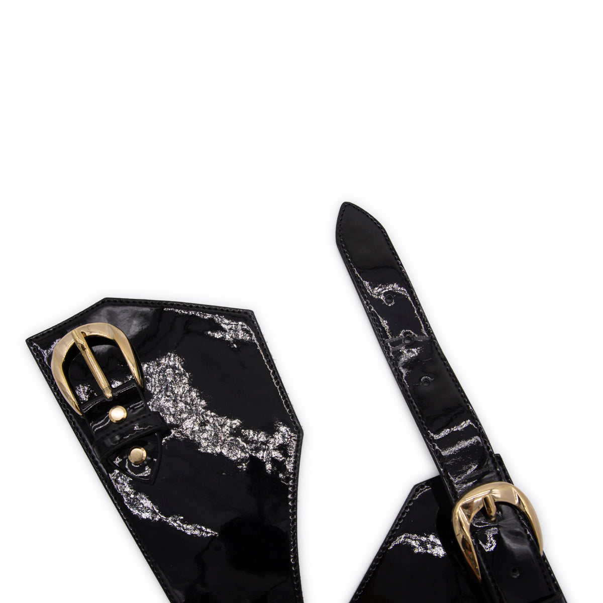 BLACK LEATHER BELT