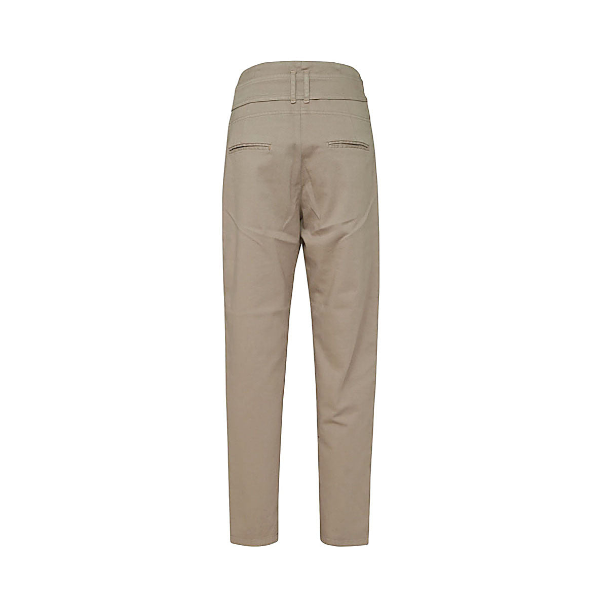 BEIGE COTTON BLEND PANTS