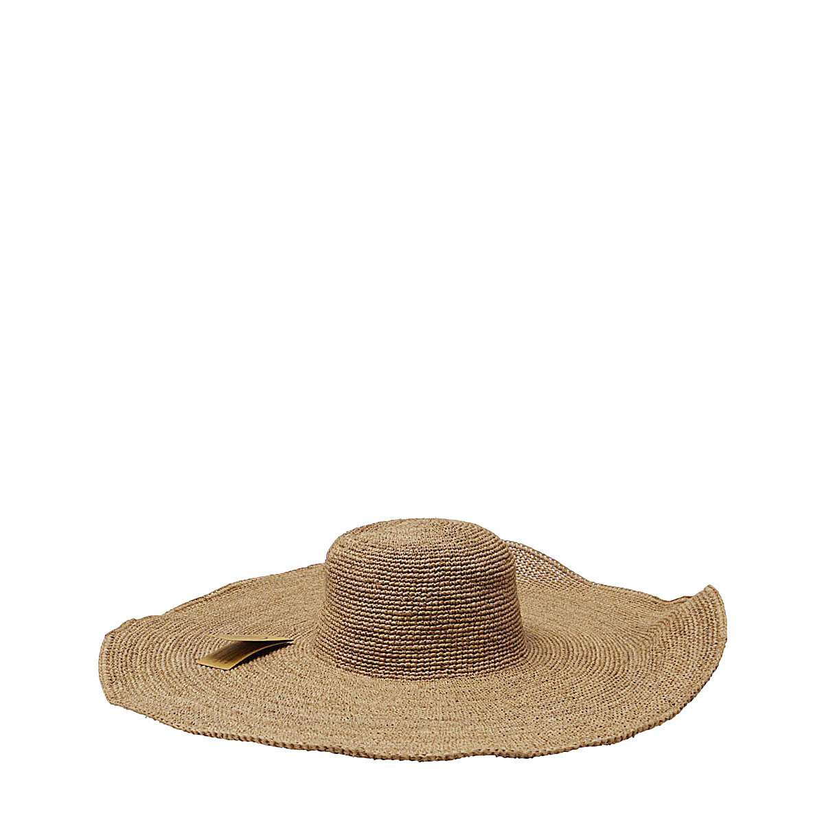 BROWN RAFFIA HAT