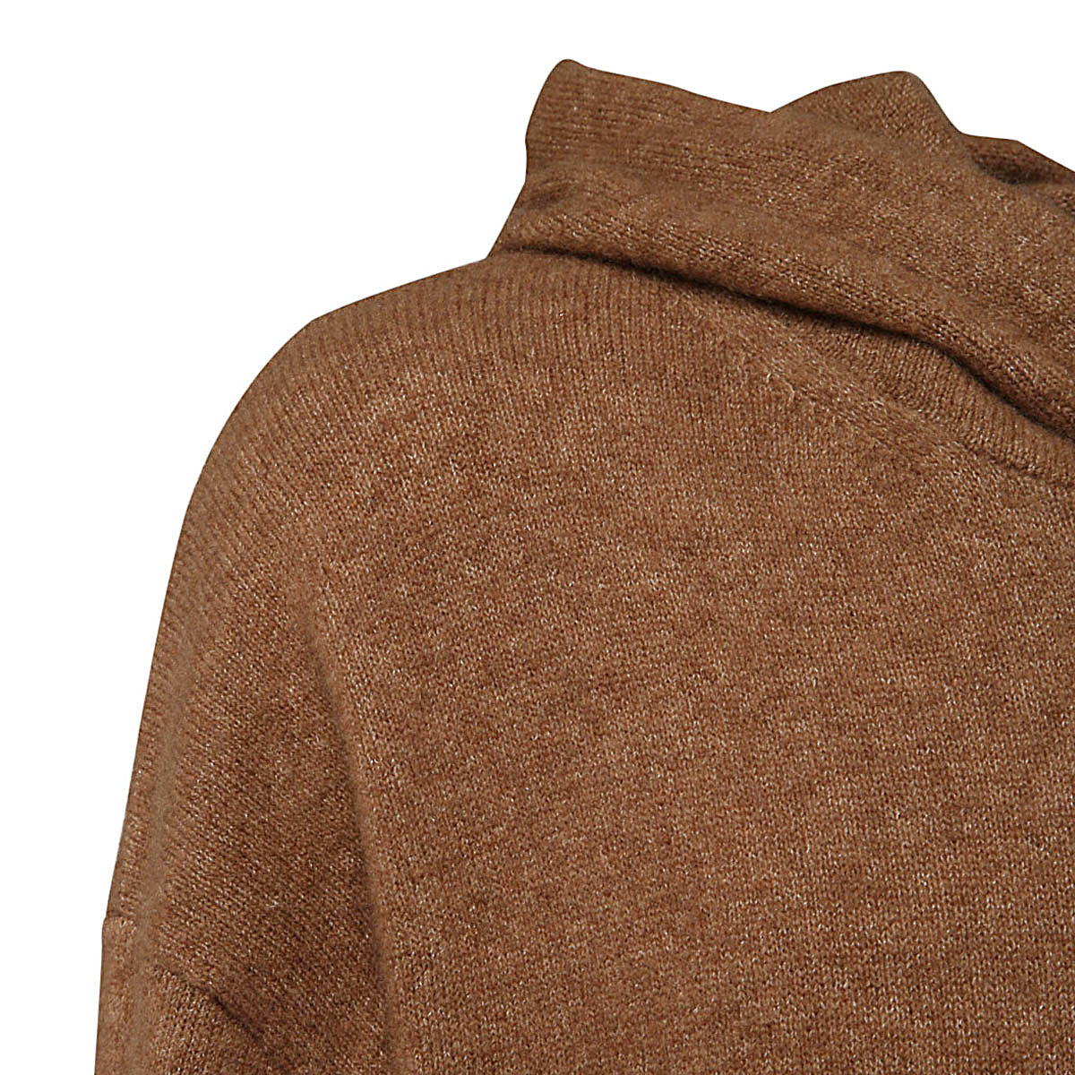 BROWN CASHMERE-SILK KNITWEAR