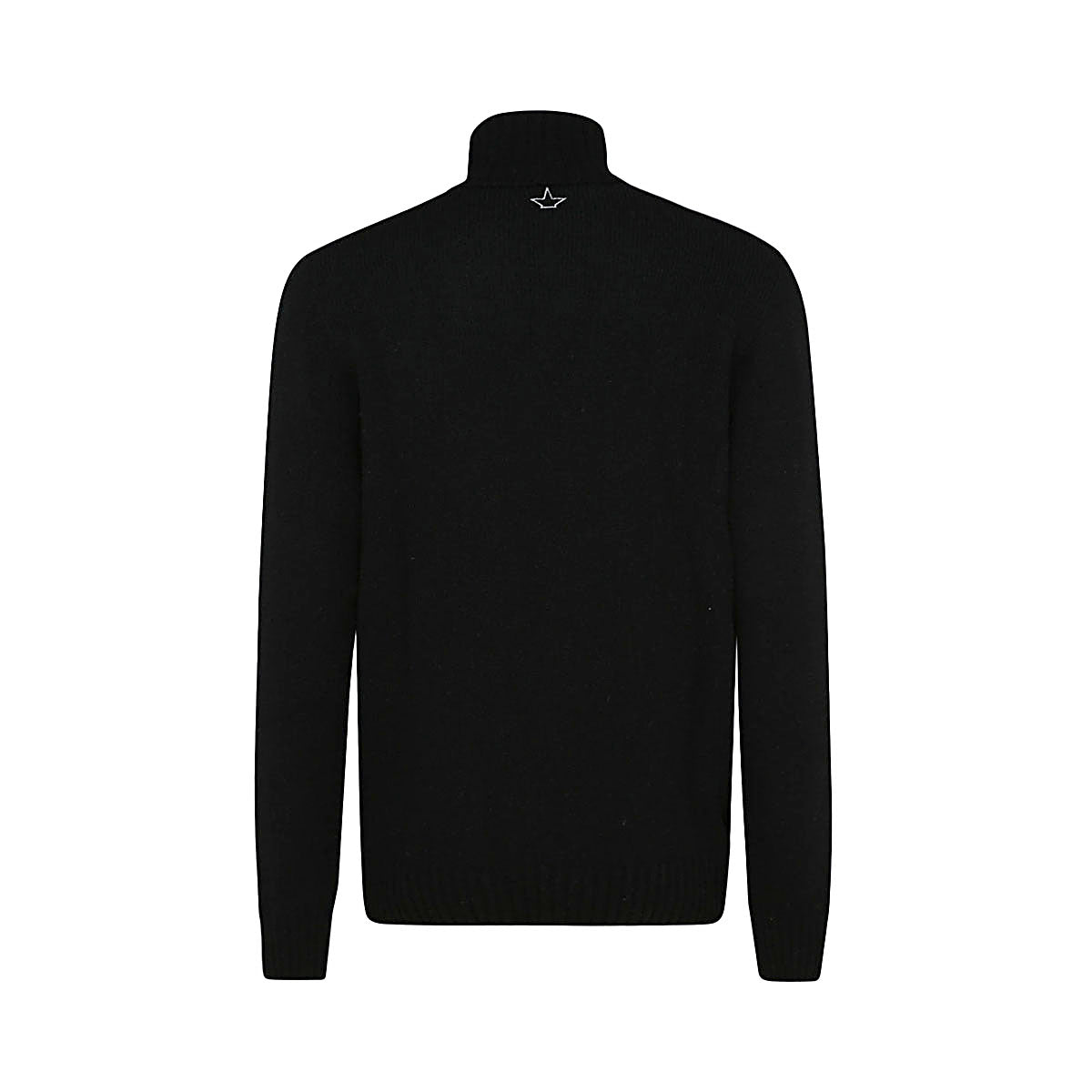 BLACK WOOL BLEND JUMPER