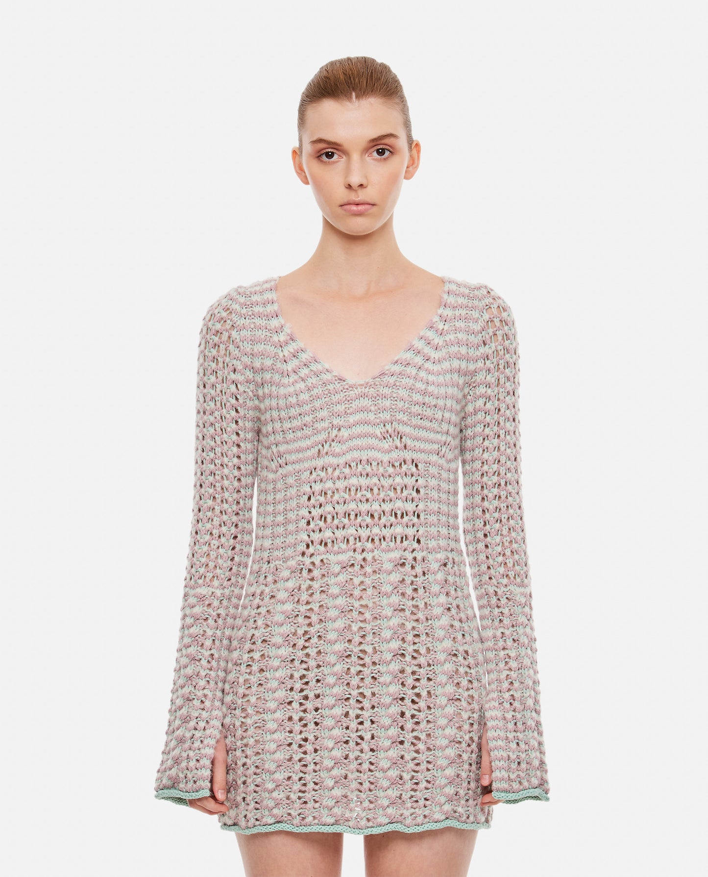 BRAIDED KNITTED DRESS