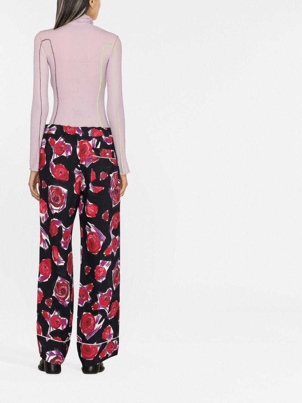 MULTICOLOUR COTTON BLEND TROUSERS
