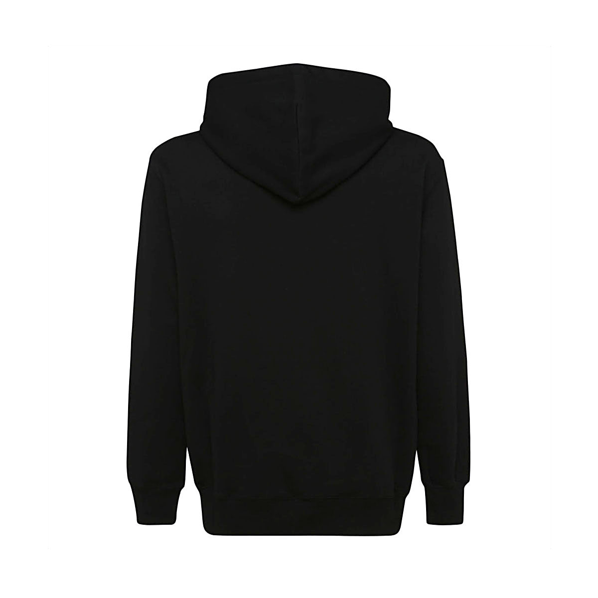 BLACK LEATHER SWEATSHIRT