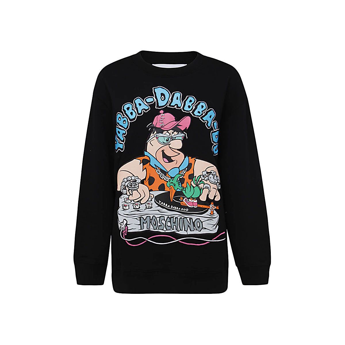 BLACK COTTON SWEATSHIRT