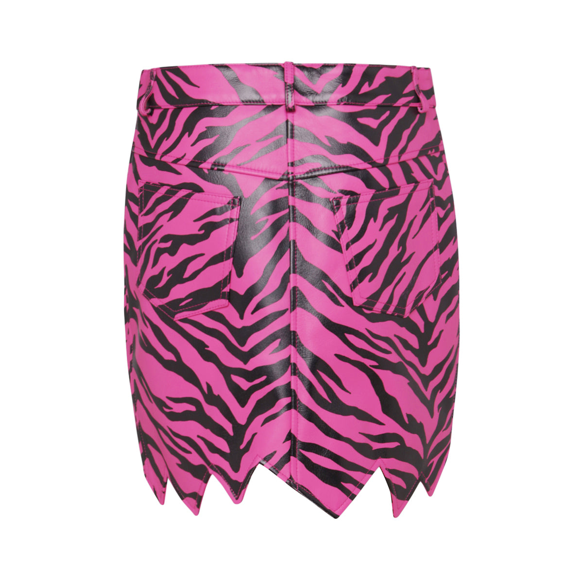 PINK TIGER-PRINT SKIRT