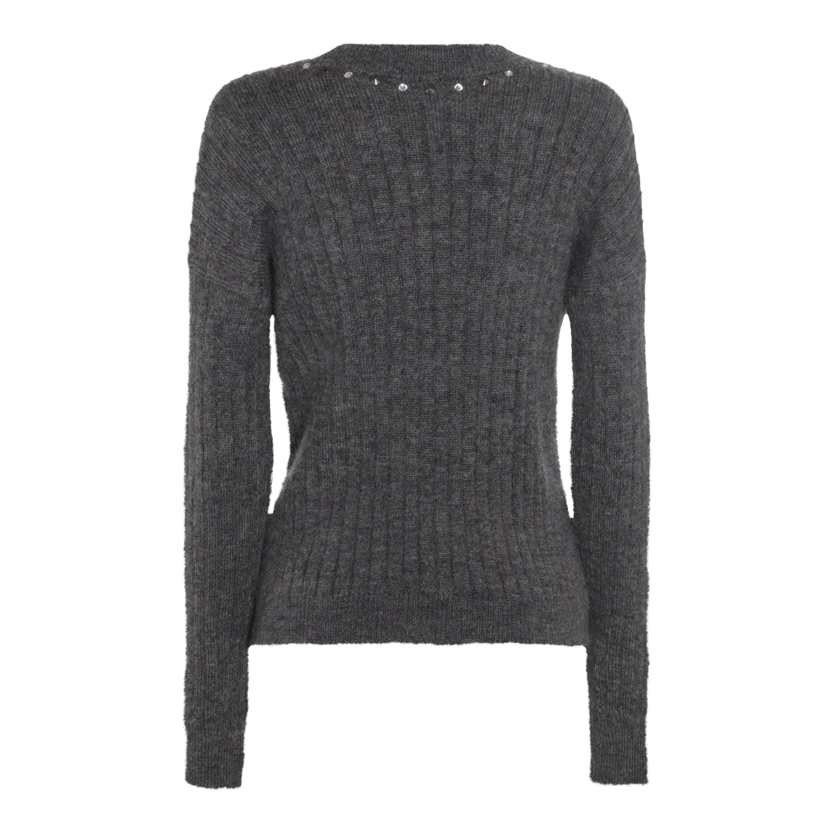 GREY WOOL BLEND JUMPER