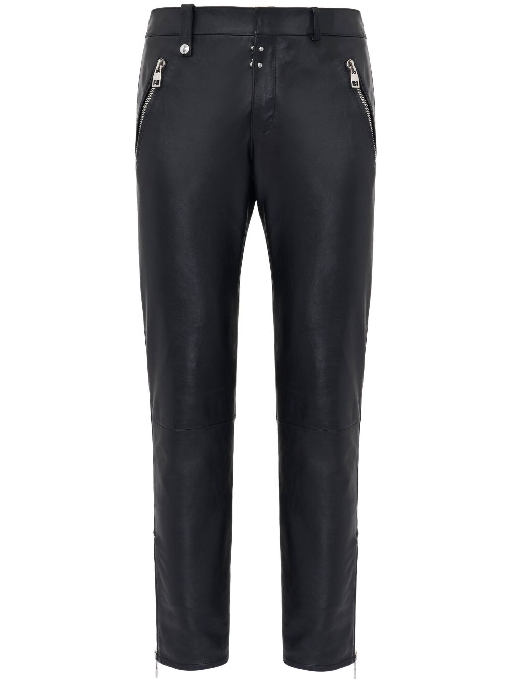 BLACK LEATHER TROUSERS