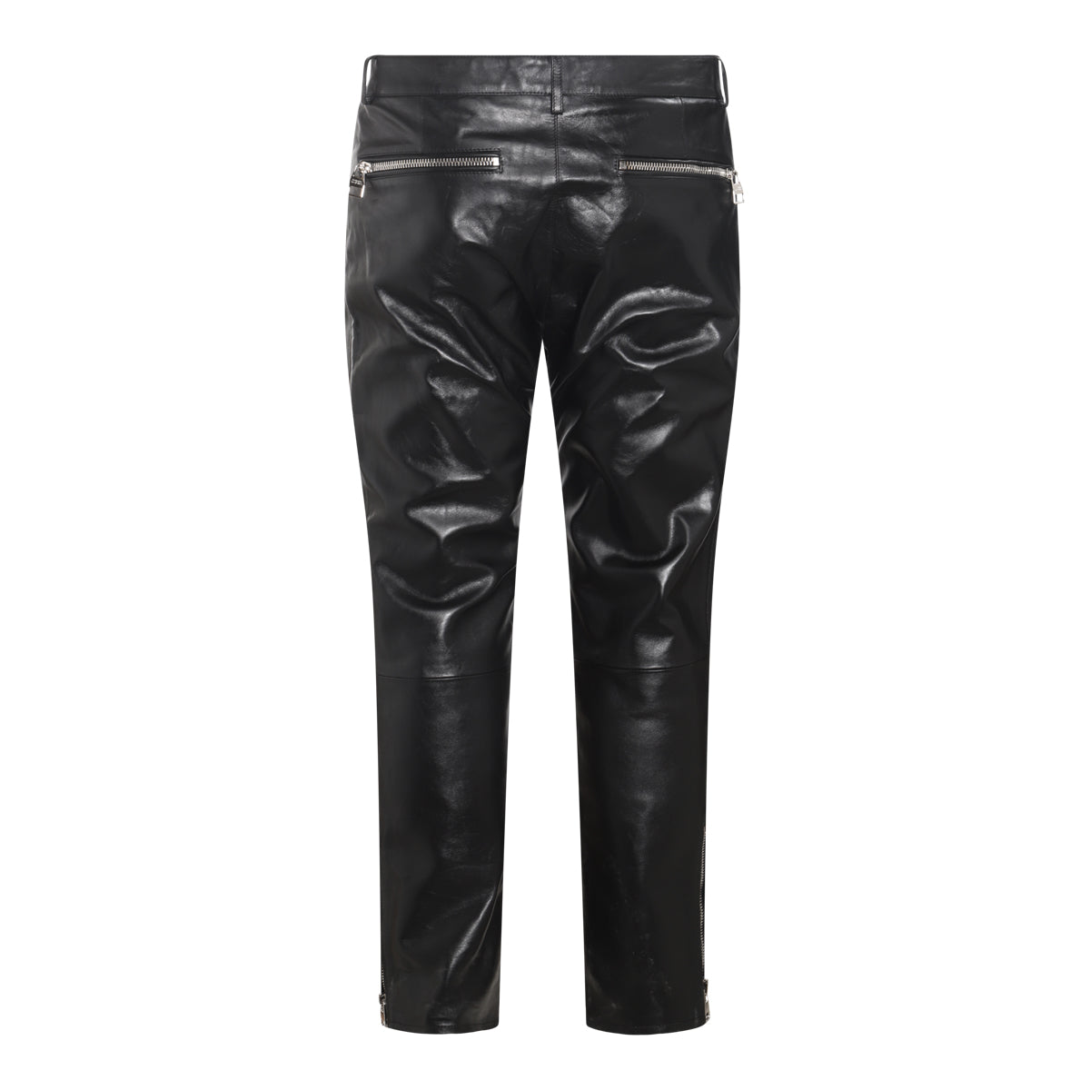 BLACK LEATHER TROUSERS