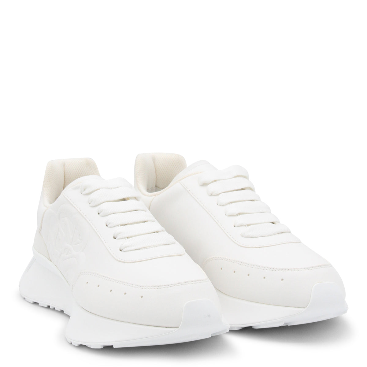 WHITE LEATHER SNEAKERS