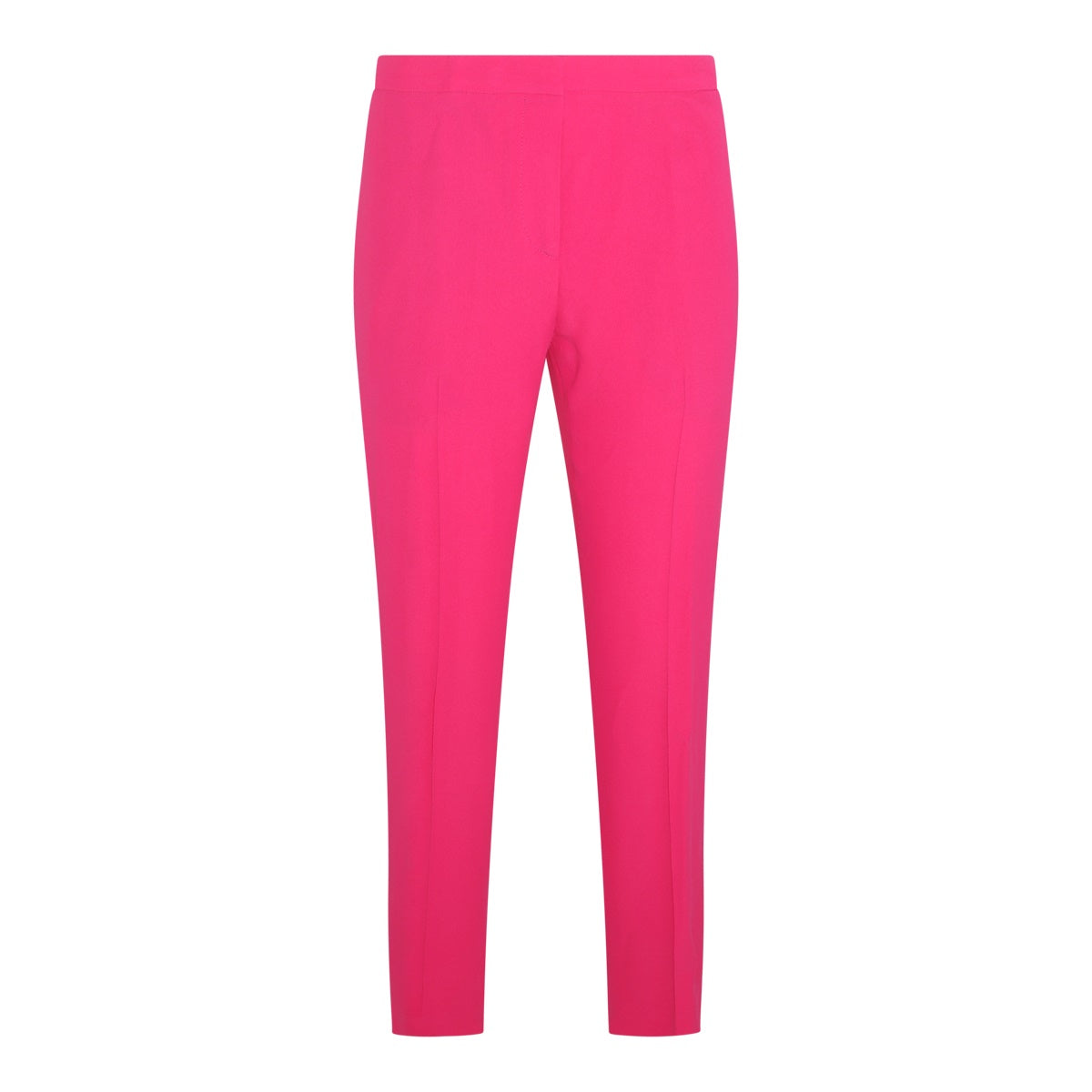PINK VISCOSE BLEND TROUSERS