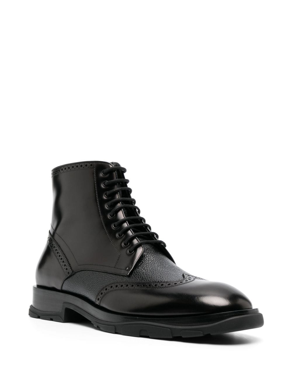 BLACK LEATHER BOOTS