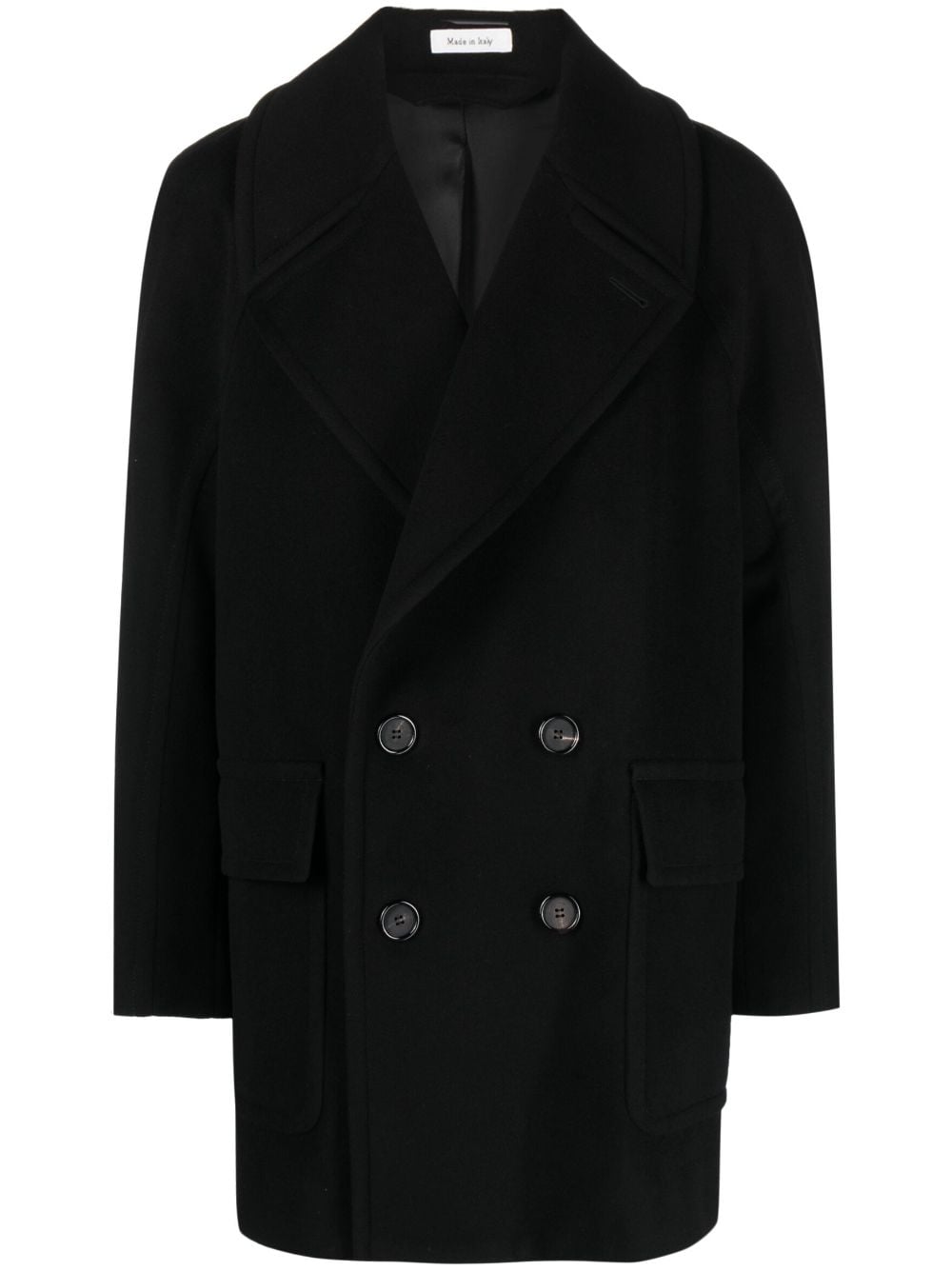 BLACK WOOL COAT