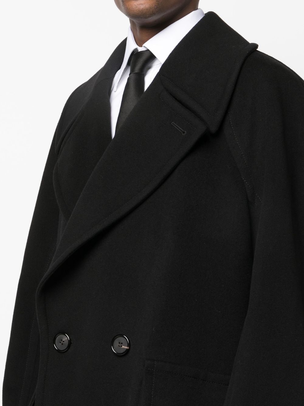 BLACK WOOL COAT