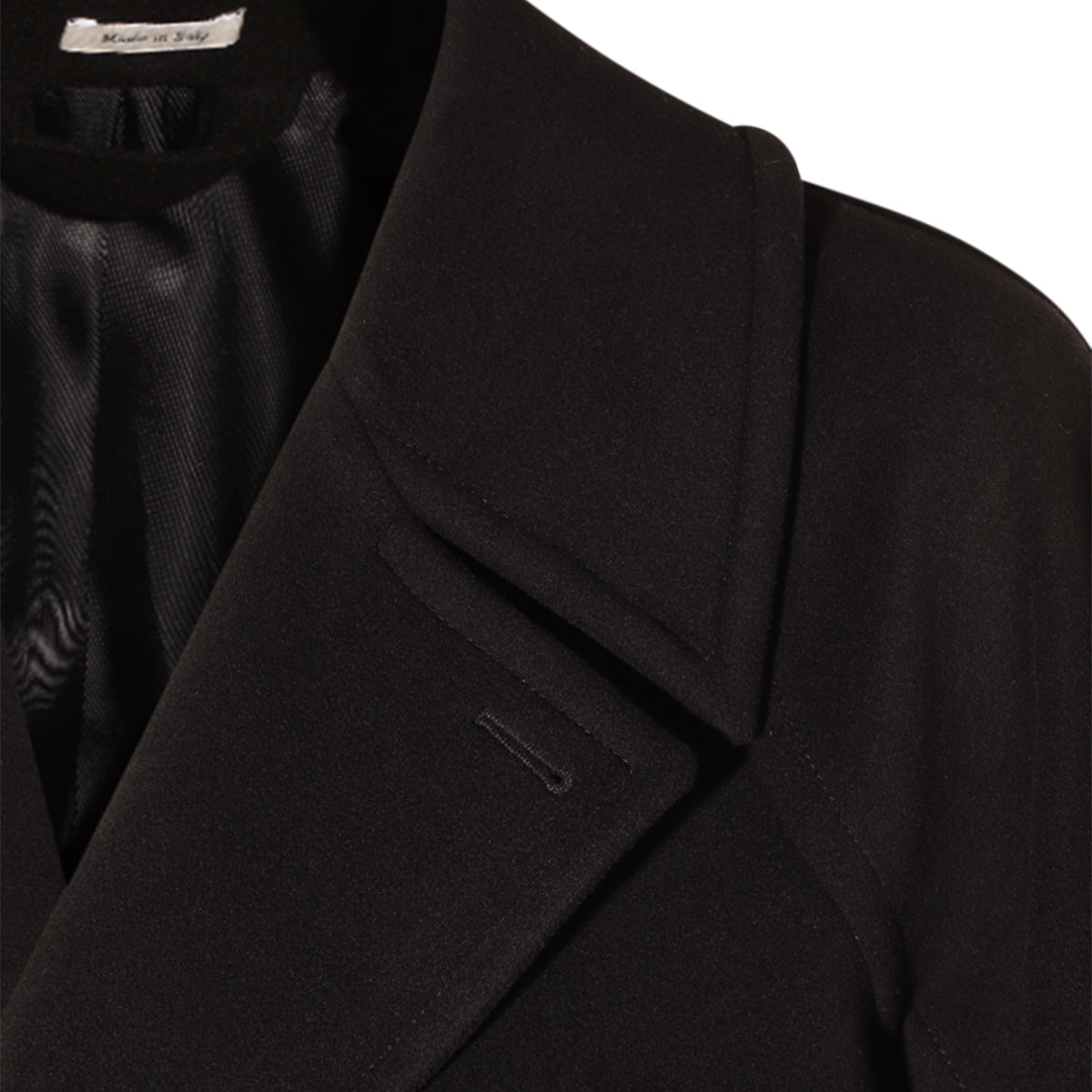 BLACK WOOL COAT