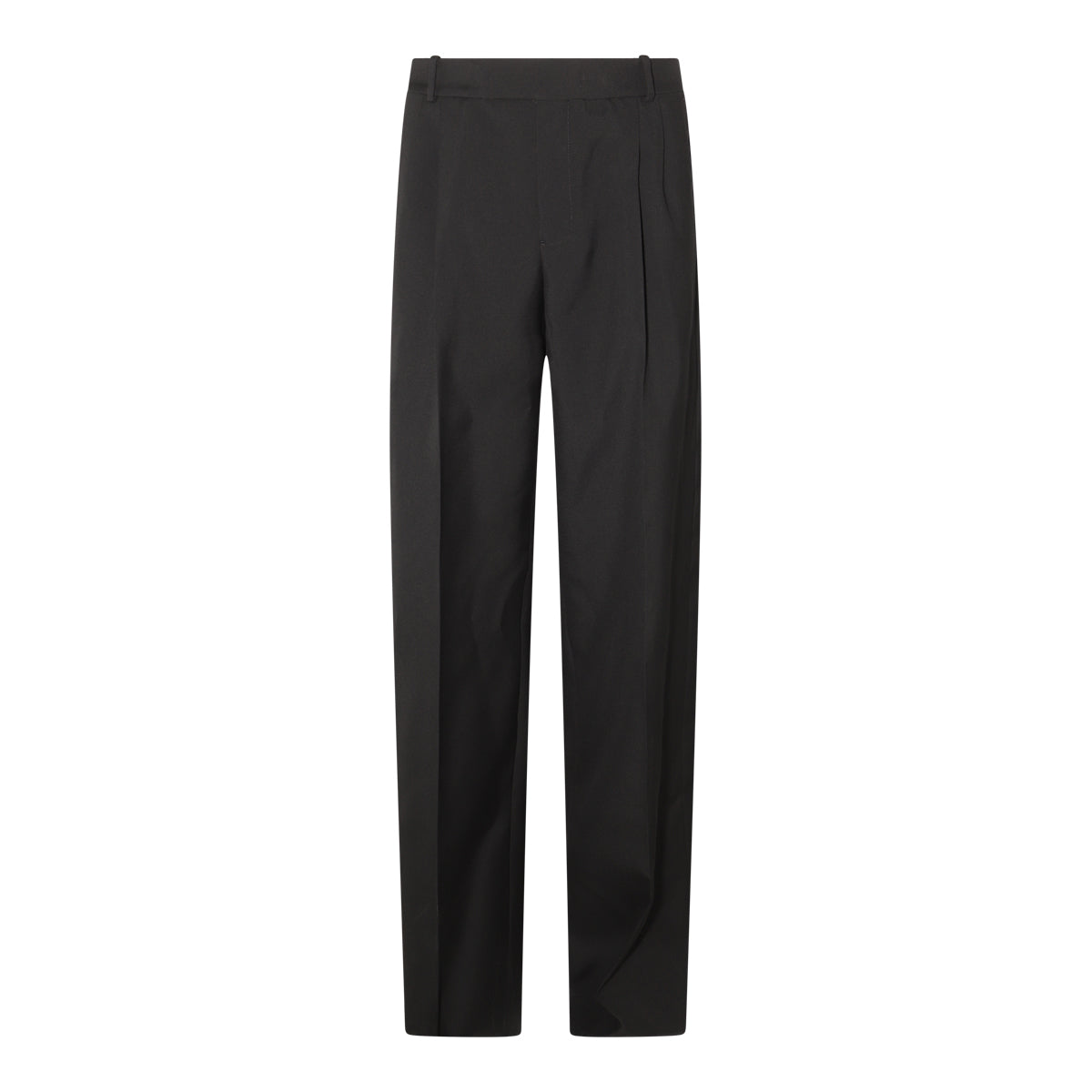 BLACK WOOL PANTS