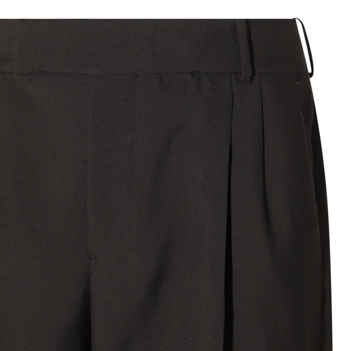 BLACK WOOL PANTS