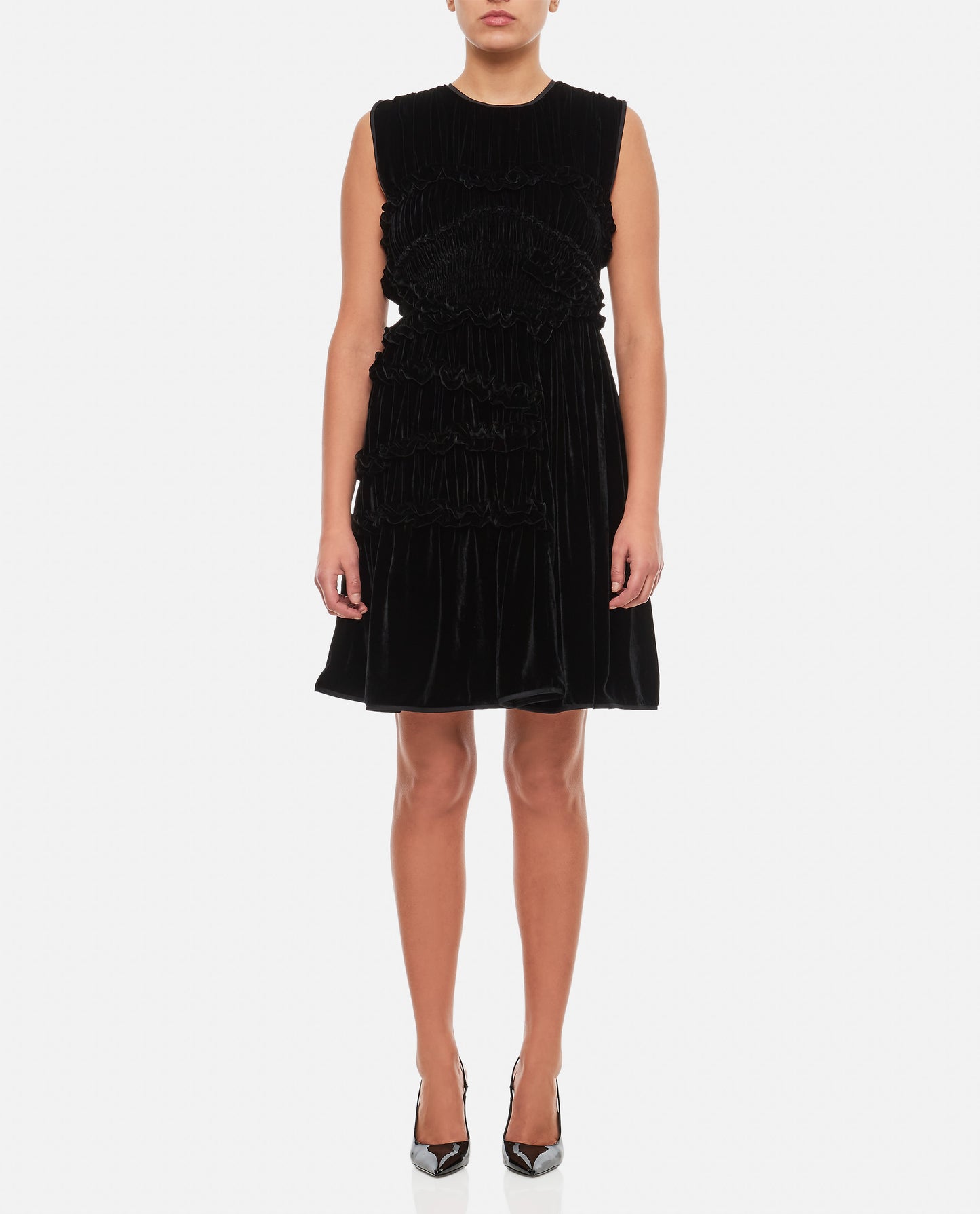 UKI SLEEVELESS VELVET DRESS
