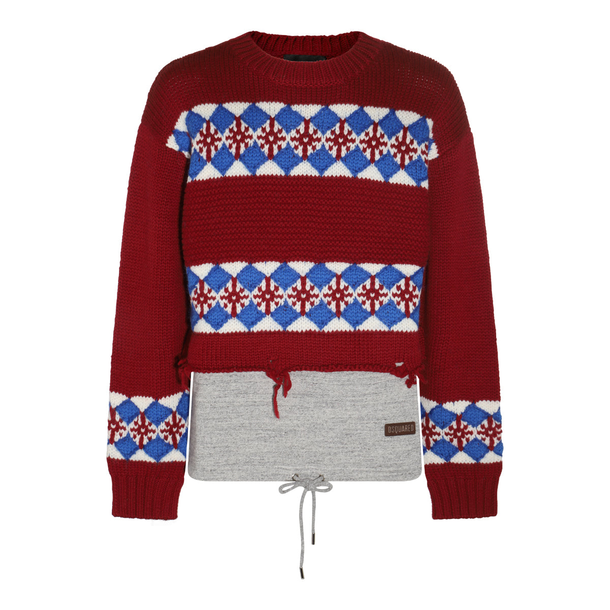 MULTICOLOUR WOOL JACQUARD SWEATER