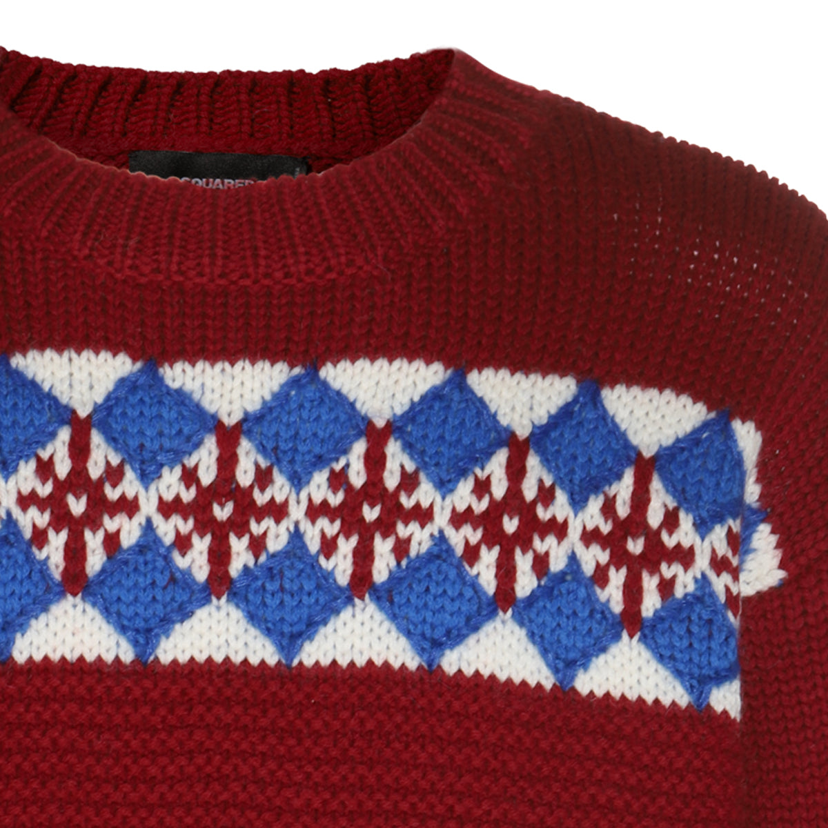 MULTICOLOUR WOOL JACQUARD SWEATER