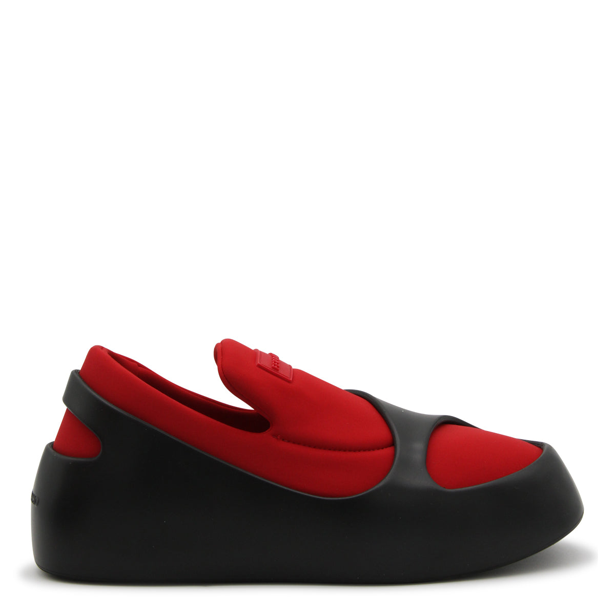 BLACK AND RED LUNAR SNEAKERS